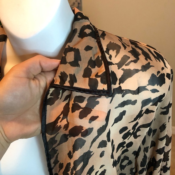 Vintage Freestyle Original Collection M Leopard Cardigan Top - Picture 4 of 6